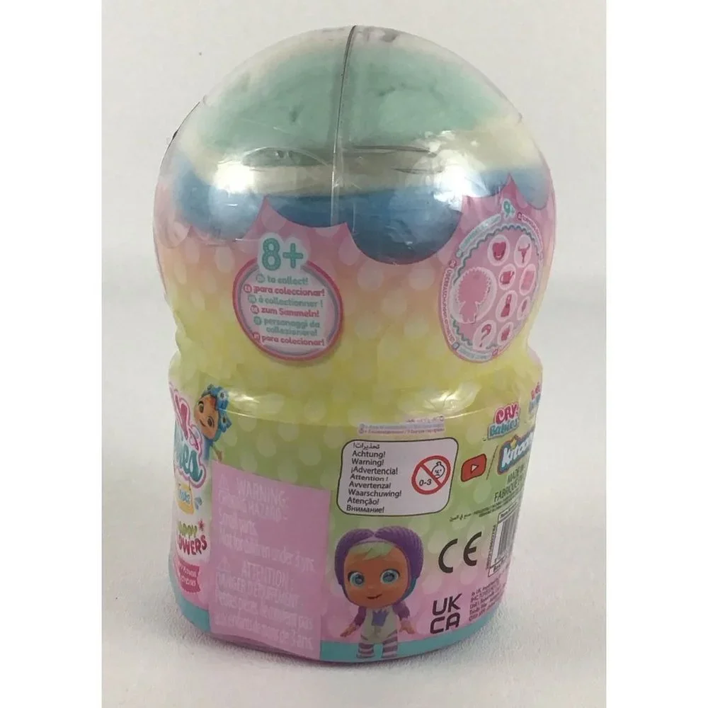 Cry Babies Violet Happy Flowers Magic Tears 5" Doll New Open Stock - Picture 6 of 15